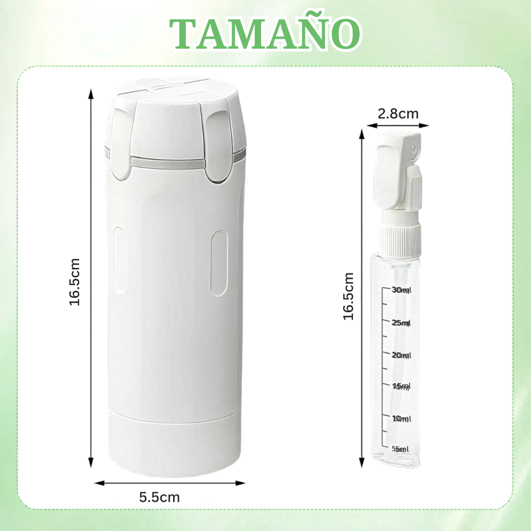 Dispensador de viaje 4 en 1